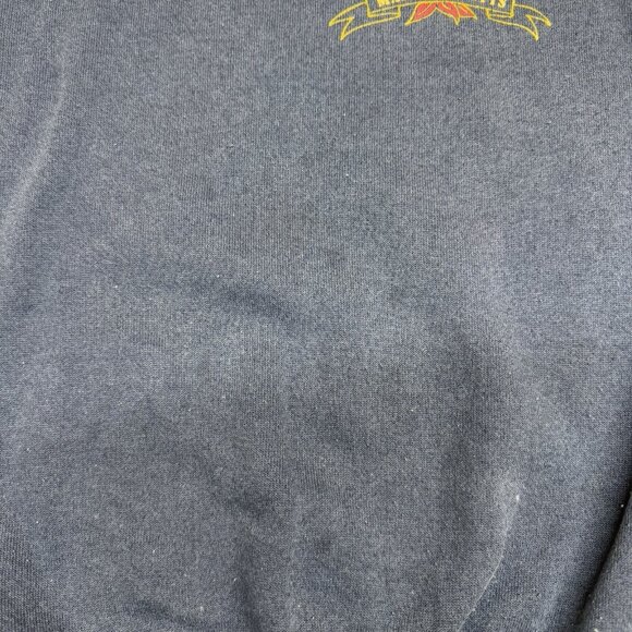 ✅VTG Boston Massachusetts L Navy Pullover Sweatshirt Made n USA Laurel wreath - Picture 2 of 12